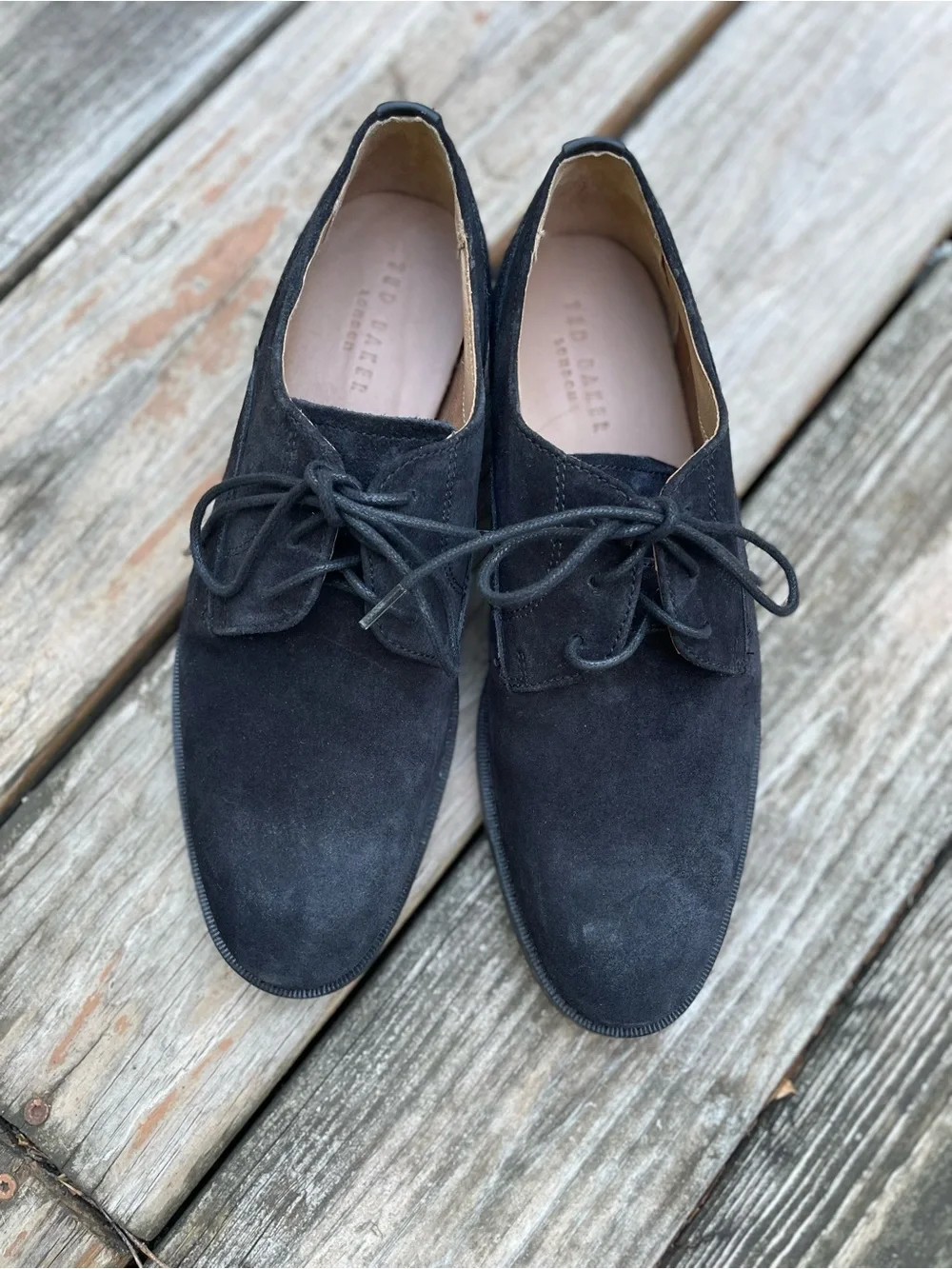Ted Baker Black Suede oxford shoes